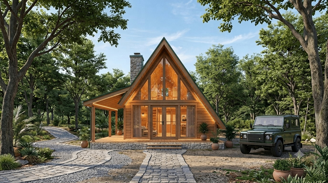 A-Frame Orman Evi